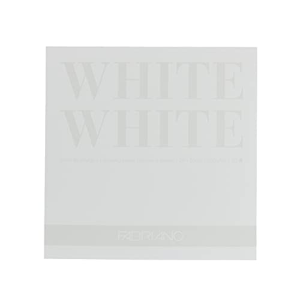 BLOCCO CARTA DA DISEGNO GRANA LISCIA CM 20 X 20 GR MQ 300 FABRIANO WHITE WHITE
