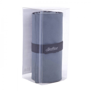 ASTUCCIO VUOTO ARROTOLABILE GRIGIO PER 48 MATITE PIÙ ASTUCCIO PORTAPENNE CON CERNIERA E CHIUSURA A STRAPPO CRETACOLOR