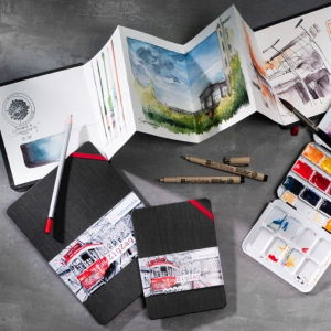ALBUM PER ACQUERELLO PIEGHEVOLE THE ZIGZAG BOOK GR MQ 300 HAHNEMUHLE
