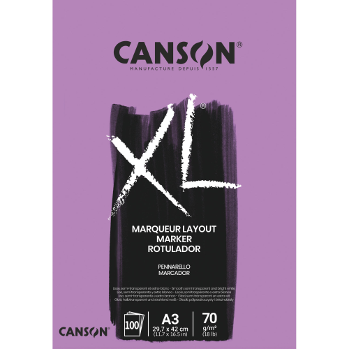 BLOCCO CARTA PER MARKER CANSON XL MARKER 70 GR MQ