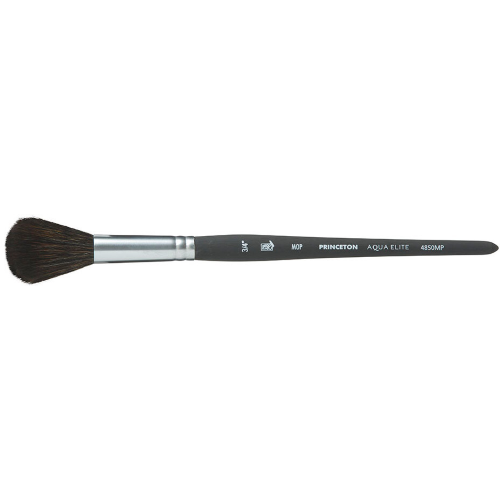 PENNELLO PRINCETON AQUA ELITE SERIE P4850MP - BOMBASINO OVALATO SINTETICO EXTRA FINE IMITAZIONE MARTORA KOLINSKY MANICO CORTO  