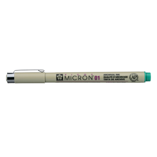 PENNA A INCHIOSTRO PIGMENTATO PIGMA MICRON 01 PUNTA MM 0.25 SAKURA