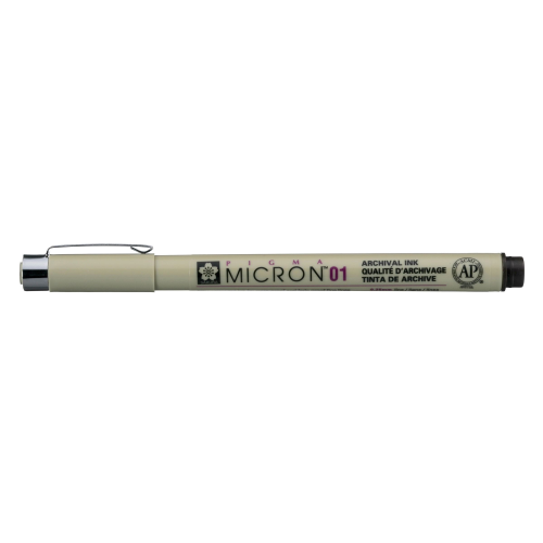 PENNA A INCHIOSTRO PIGMENTATO PIGMA MICRON 01 PUNTA MM 0.25 SAKURA