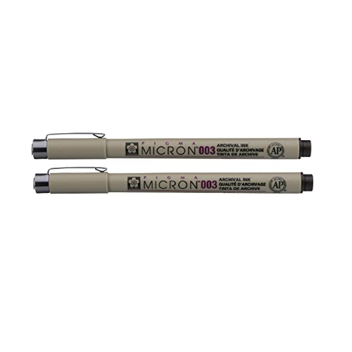 PENNA A INCHIOSTRO PIGMENTATO PIGMA MICRON 003 PUNTA MM 0.15 SAKURA