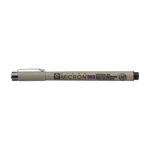 PENNA A INCHIOSTRO PIGMENTATO PIGMA MICRON 003 PUNTA MM 0.15 SAKURA