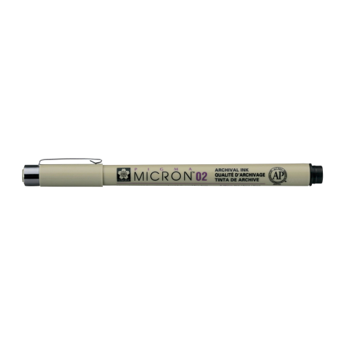 PENNA A INCHIOSTRO PIGMENTATO PIGMA MICRON 02 PUNTA MM 0.3 SAKURA