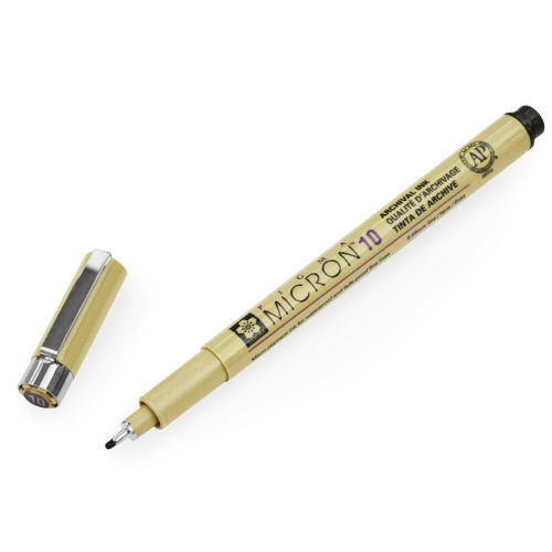 PENNA A INCHIOSTRO PIGMENTATO PIGMA MICRON 10 PUNTA MM 0.6 SAKURA