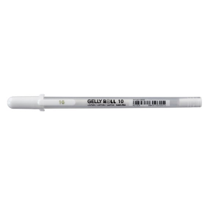 PENNA GEL COLORE BIANCO OPACA PUNTA GROSSA GELLY ROLL 10 SAKURA