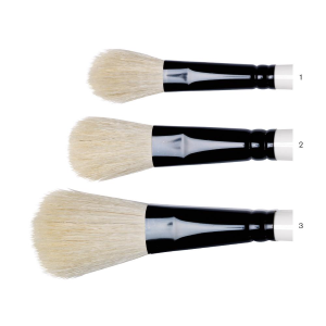 PENNELLO WINSOR & NEWTON SERIE 240 - MOP PER LAVATURE IN PELO DI CAPRA BIANCO MANICO CORTO