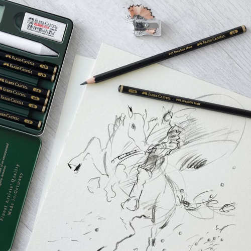 MATITA IN GRAFITE OPACA PITT GRAPHITE MATT FABER CASTELL