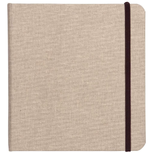 ALBUM CARTA PER TECNICHE MISTE BIANCA CON COPERTINA IN TELA NATURALE CM 20 X 20 GR MQ 180 ART JOURNAL GOLDLINE CLAIREFONTAINE