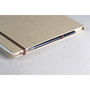 ALBUM CARTA PER TECNICHE MISTE BIANCA CON COPERTINA IN TELA NATURALE CM 30 X 30 GR MQ 180 ART JOURNAL GOLDLINE CLAIREFONTAINE