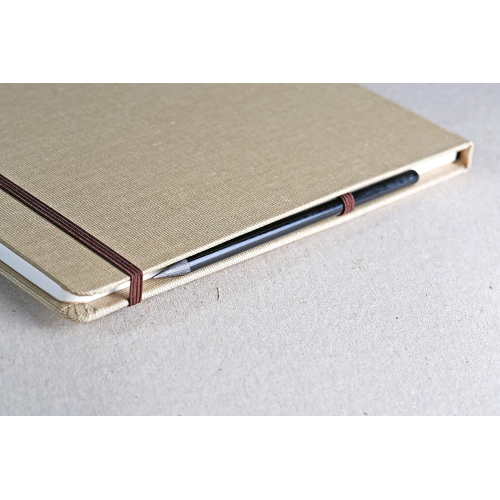 ALBUM CARTA PER TECNICHE MISTE BIANCA CON COPERTINA IN TELA NATURALE CM 30 X 30 GR MQ 180 ART JOURNAL GOLDLINE CLAIREFONTAINE