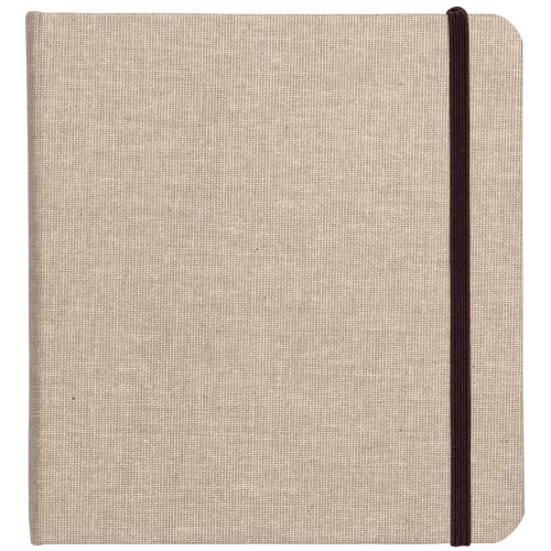 ALBUM CARTA PER TECNICHE MISTE BIANCA CON COPERTINA IN TELA NATURALE CM 30 X 30 GR MQ 180 ART JOURNAL GOLDLINE CLAIREFONTAINE