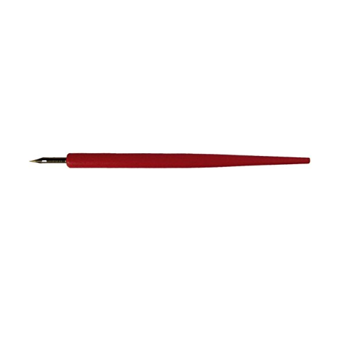 CANNUCCIA IN LEGNO LACCATO ROSSA CON PENNINO A PUNTA FINE STANDARDGRAPH
