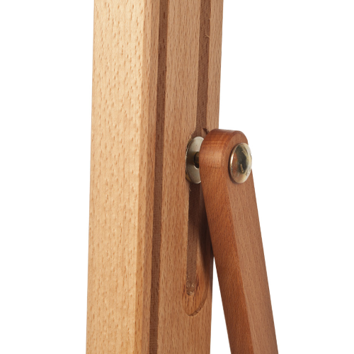 CAVALLETTO STUDIO GRANDE CON CASSETTO PORTACOLORI IN LEGNO MASSELLO DI FAGGIO M/06 MABEF