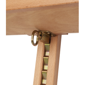 CAVALLETTO STUDIO GRANDE CON CASSETTO PORTACOLORI IN LEGNO MASSELLO DI FAGGIO M/06 MABEF