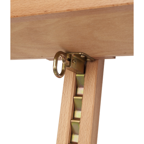 CAVALLETTO STUDIO GRANDE CON CASSETTO PORTACOLORI IN LEGNO MASSELLO DI FAGGIO M/06 MABEF