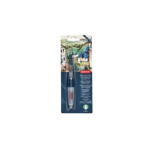 PENNA CON SERBATOIO D'ACQUA PUNTA PENNELLO LARGA MM 4 PUSH BUTTON WATERBRUSH DERWENT