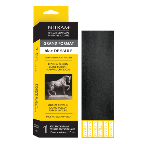 STECCA DI FUSAGGINE GRANDE EXTRA MORBIDA RETTANGOLARE DIMENSIONI MM 15 X 46 ALTEZZA CM 15 NITRAM