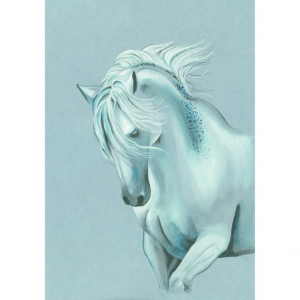 BLOCCO CARTA PER TECNICHE MISTE COLORE BLU GRIGIO A4 CM 21 X 29,7 GR MQ 250 PAINT ON DENIM CLAIREFONTAINE 