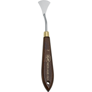 SPATOLA IN ACCIAIO PER PITTURA MANICO IN LEGNO NEW AGE RGM