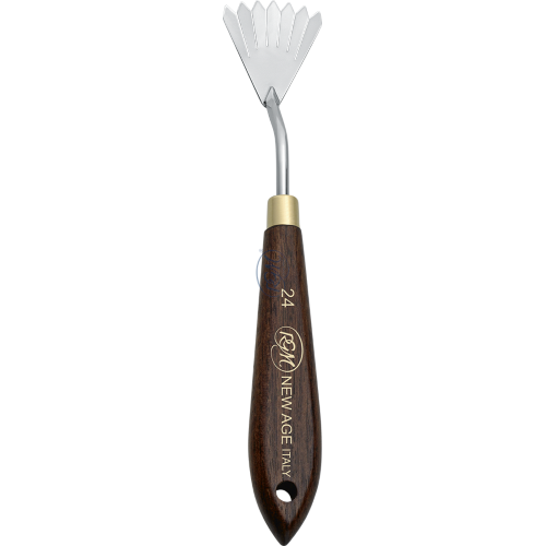 SPATOLA IN ACCIAIO PER PITTURA MANICO IN LEGNO NEW AGE RGM