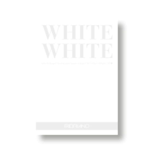 BLOCCO CARTA DA DISEGNO GRANA LISCIA A3 CM 29,7 X 42 GR MQ 300 FABRIANO WHITE WHITE