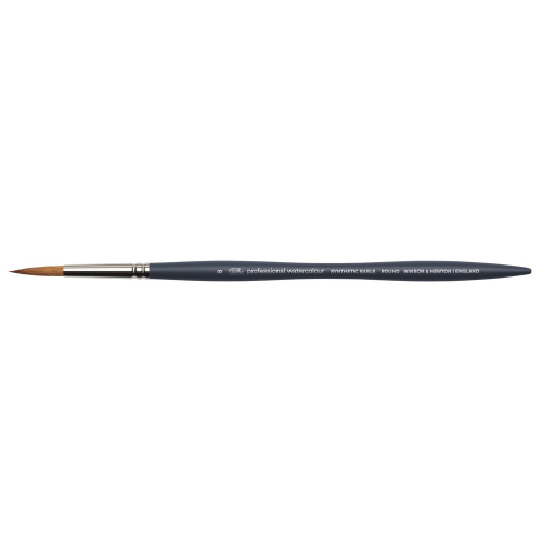 PENNELLO WINSOR & NEWTON PROFESSIONAL SERIE 50111 - TONDO SINTETICO IMIT. MARTORA MANICO CORTO