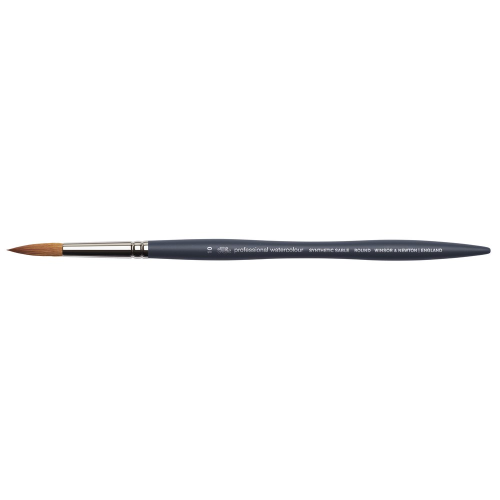 PENNELLO WINSOR & NEWTON PROFESSIONAL SERIE 50111 - TONDO SINTETICO IMIT. MARTORA MANICO CORTO