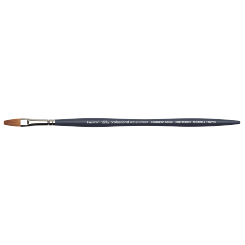 PENNELLO WINSOR & NEWTON PROFESSIONAL SERIE 50116 - PIATTO SINTETICO IMITAZIONE MARTORA MANICO CORTO