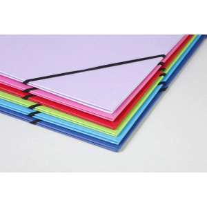 CARTELLA PORTA DISEGNI IN CARTONE COLORE AZZURRO CM 52 X 72 CON DUE ELASTICI CLAIREFONTAINE