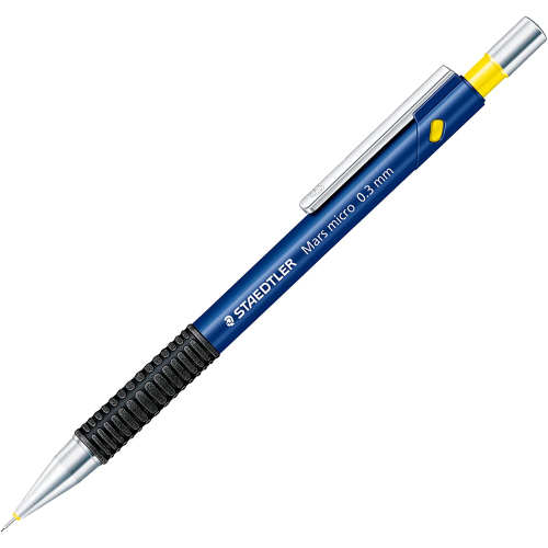 PORTAMINE CON CLIP, PULSANTE E PUNTA RETRATTILE IN METALLO 0.3 MM MARS MICRO STAEDTLER