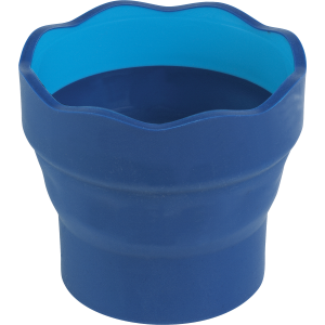 SCODELLINO PER ACQUA RICHIUDIBILE COLORE BLU CLICK & GO FABER CASTELL
