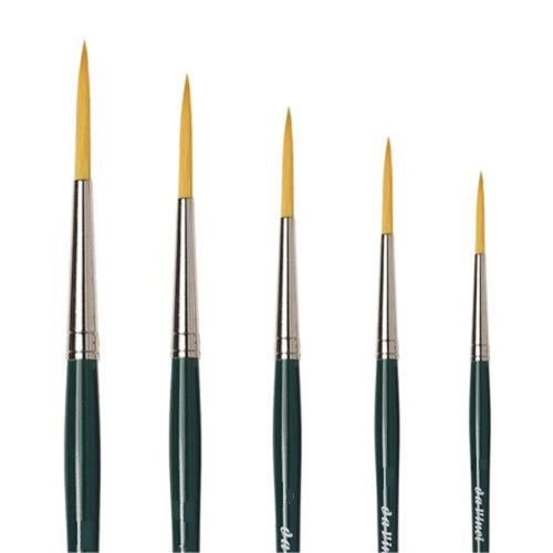 PENNELLO DA VINCI NOVA SERIE 1270 - LINER PER FILETTARE SINTETICO EXTRAFINE DORATO MANICO CORTO
