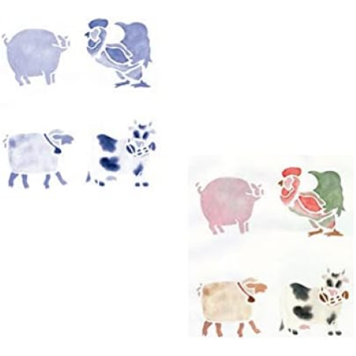 MASCHERA PER STENCIL FANTASIA ANIMALI CM 14,8 X 21 EASY