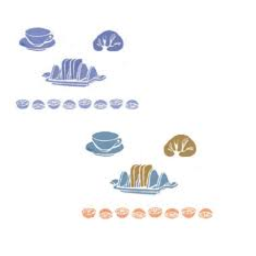 MASCHERA PER STENCIL FANTASIA COLAZIONE CM 21 X 29,7 EASY