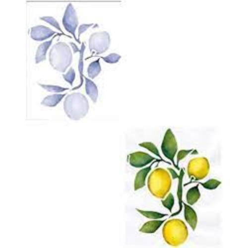 MASCHERA PER STENCIL FANTASIA LIMONI CM 21 X 29,7 EASY