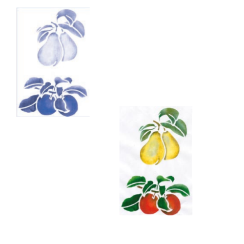 MASCHERA PER STENCIL FANTASIA PERE E MELE CM 21 X 29,7 EASY