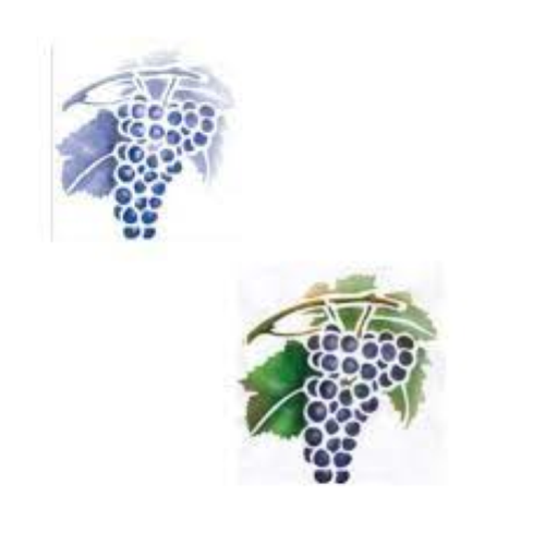 MASCHERA PER STENCIL FANTASIA UVA CM 21 X 29,7 EASY