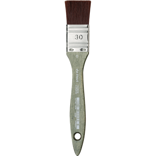 PENNELLESSA DA VINCI FORTE SERIE 5036 - SINTETICO MARRONE ROSSICCIO MANICO CORTO