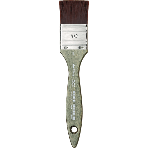 PENNELLESSA DA VINCI FORTE SERIE 5036 - SINTETICO MARRONE ROSSICCIO MANICO CORTO