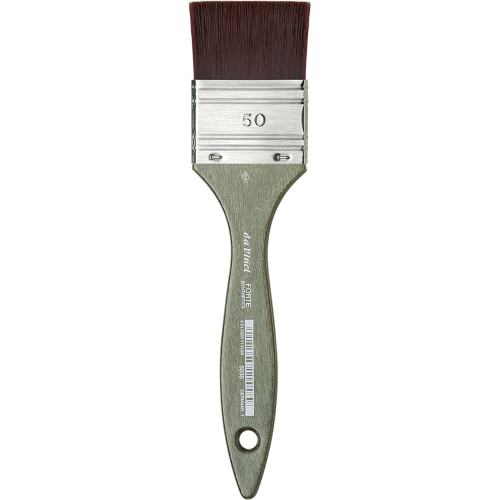 PENNELLESSA DA VINCI FORTE SERIE 5036 - SINTETICO MARRONE ROSSICCIO MANICO CORTO