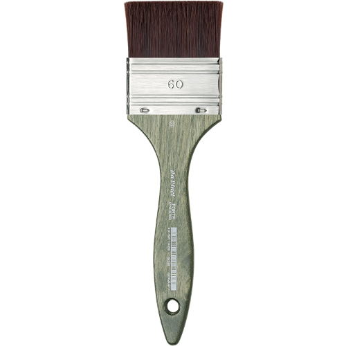 PENNELLESSA DA VINCI FORTE SERIE 5036 - SINTETICO MARRONE ROSSICCIO MANICO CORTO