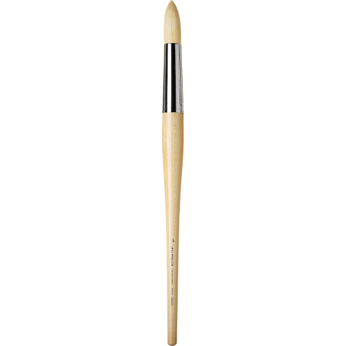 PENNELLO TONDO SETOLA BIANCA MANICO LUNGO SERIE 7700 MAESTRO DA VINCI