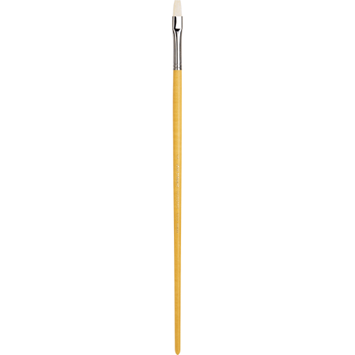 PENNELLO PIATTO SETOLA BIANCA MANICO LUNGO SERIE 7100 MAESTRO DA VINCI