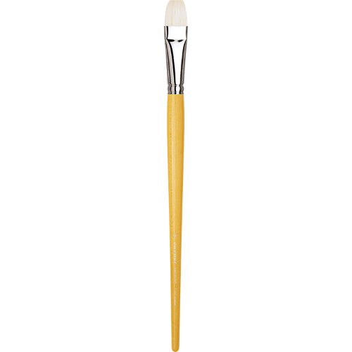 PENNELLO PIATTO SETOLA BIANCA MANICO LUNGO SERIE 7100 MAESTRO DA VINCI