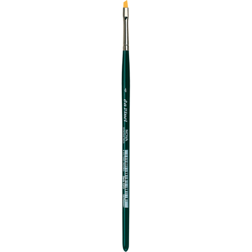 PENNELLO DA VINCI NOVA SERIE 1373 - OBLIQUO SINTETICO EXTRAFINE DORATO MANICO CORTO