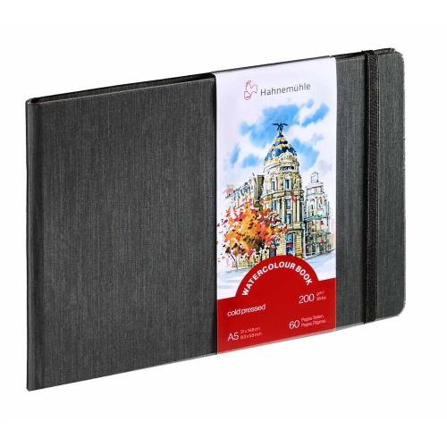 ALBUM PER ACQUERELLO WATERCOLOUR BOOK CON COPERTINA RIGIDA GR MQ 200 HAHNEMUHLE