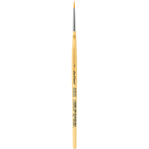 PENNELLO TONDO SINTETICO DORATO MANICO CORTO ANTI ROLLING SERIE 303 JUNIOR SYNTHETICS DA VINCI